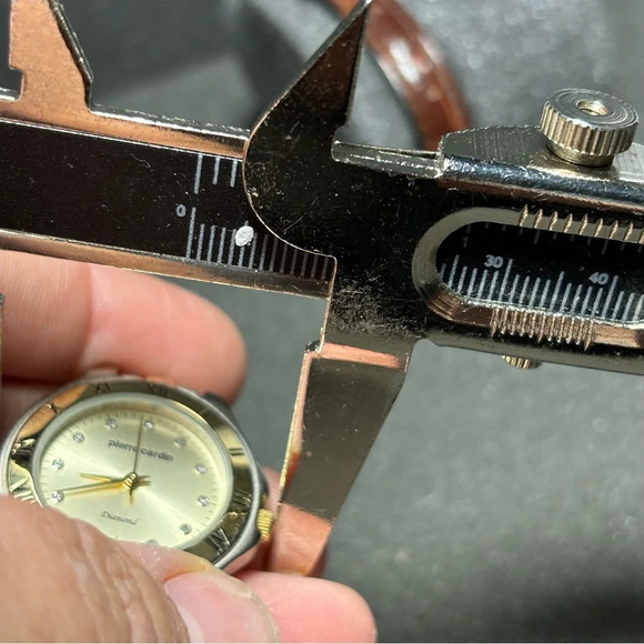 Pierre Cardin Ladies Watch Diamond Accent Quartz Two Tone Watch Working - Picture 8 of 8